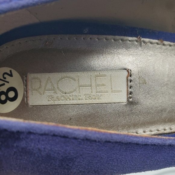 Rachel Rachel Roy Shoes Women 8.5 Heels Cobalt Blue Suede Platform Stilettos - Picture 6 of 8